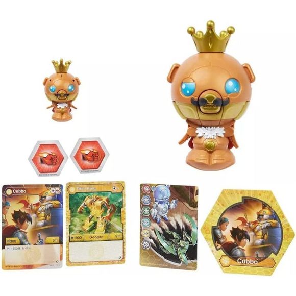 Bakugan 2021 Gold King Cubbo Deka Pack Jumbo Collectible Transforming Figure - Picture 3 of 3